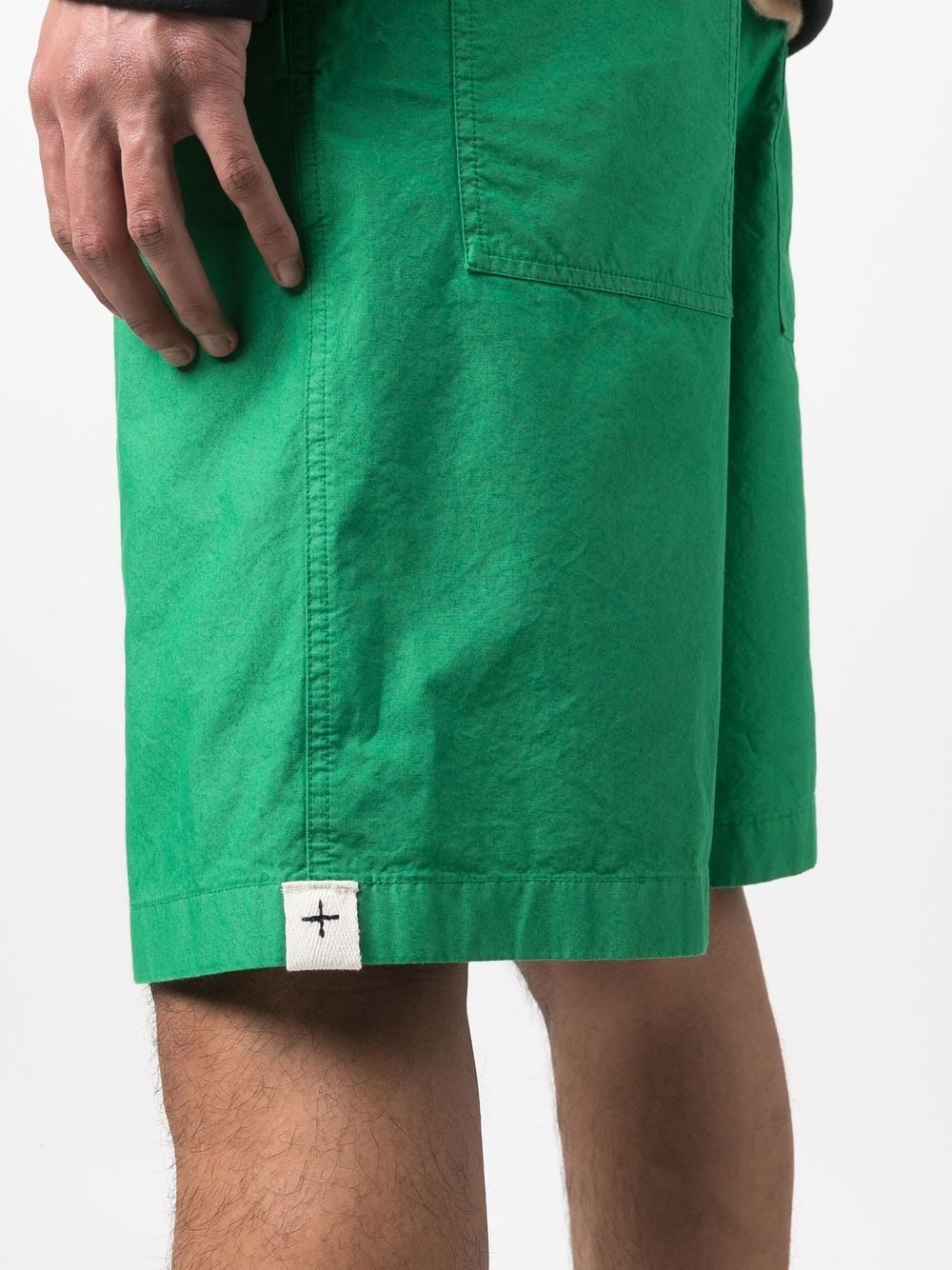 Shop Jil Sander Elasticated Knee-length Shorts In Grün