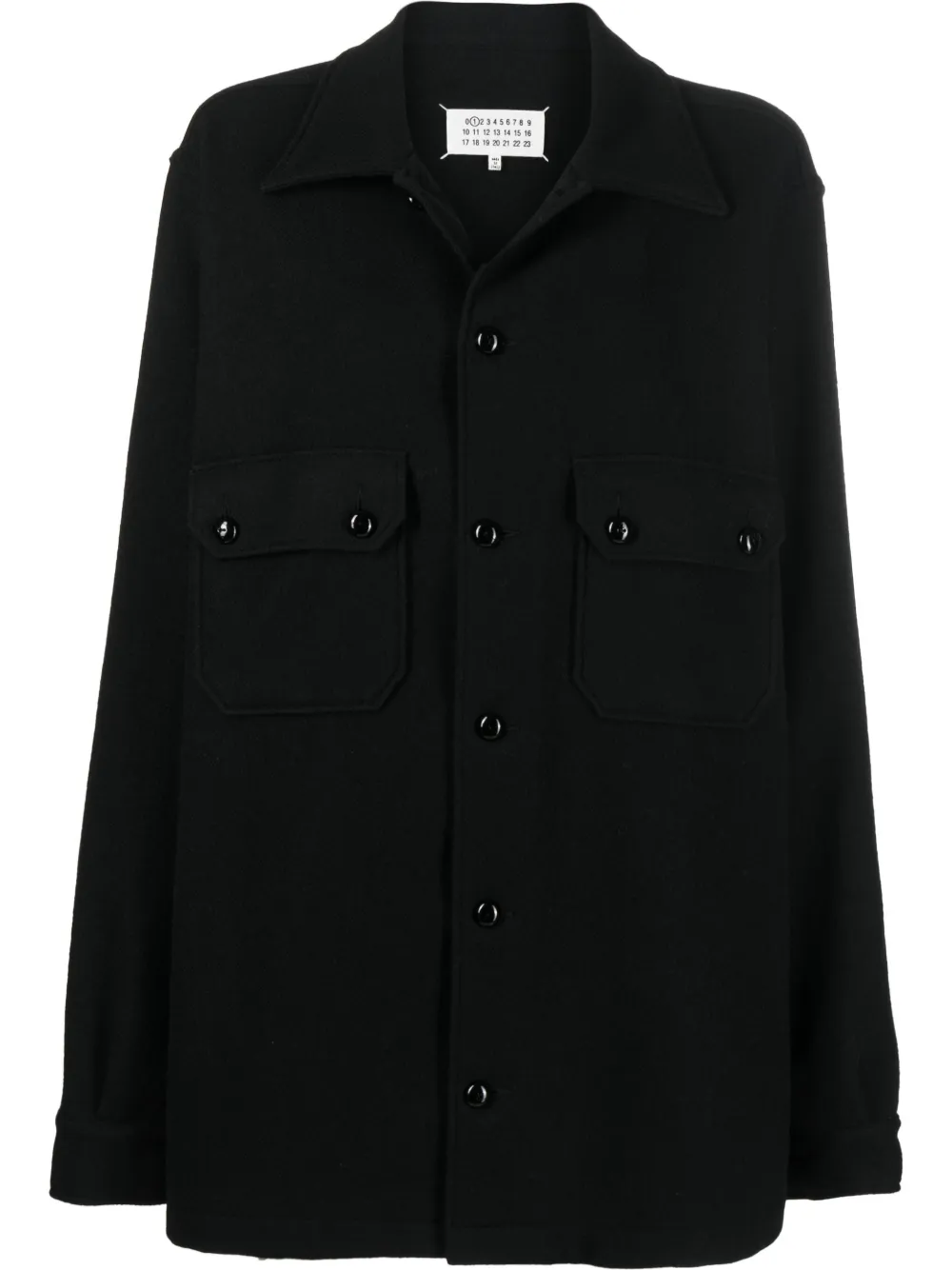 

Maison Margiela sobrecamisa oversize - Negro