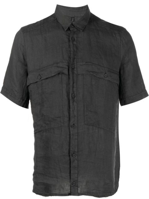 Transit short-sleeve linen shirt