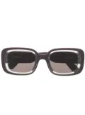 Mykita square-frame edgeless sunglasses - Black