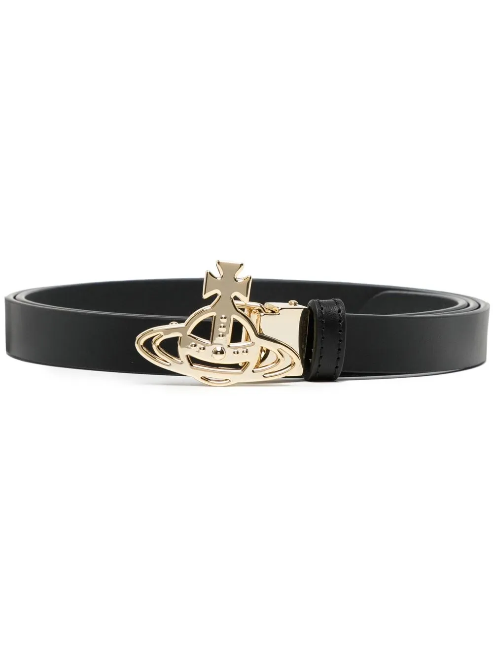 

Vivienne Westwood cinturón con placa Orb - Negro