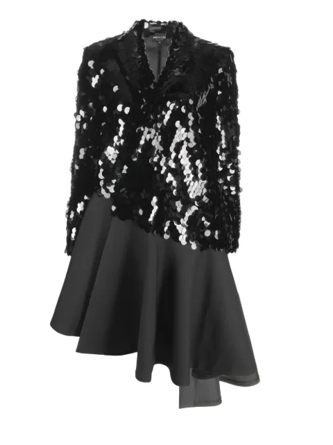 Comme Des Garçons sequin-embellished mid-length coat