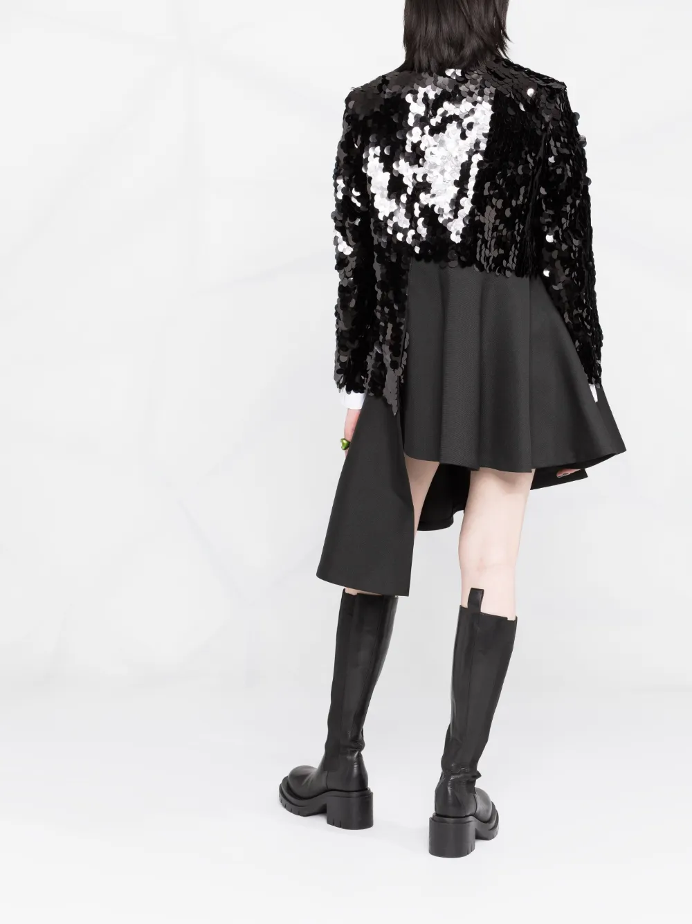 Affordable Comme Des Garcons sequin-embellished mid-length coat Women