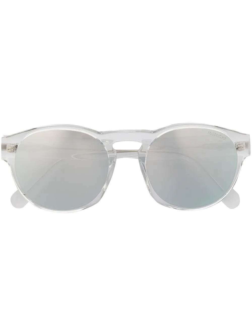 Moncler Eyewear transparent-frame sunglasses - Blue