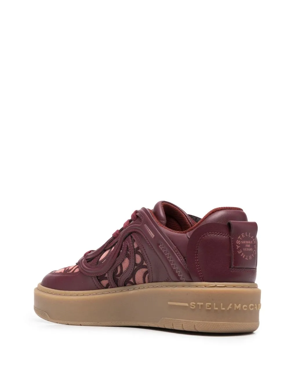 Cheap Stella McCartney panelled lace-up sneakers Women