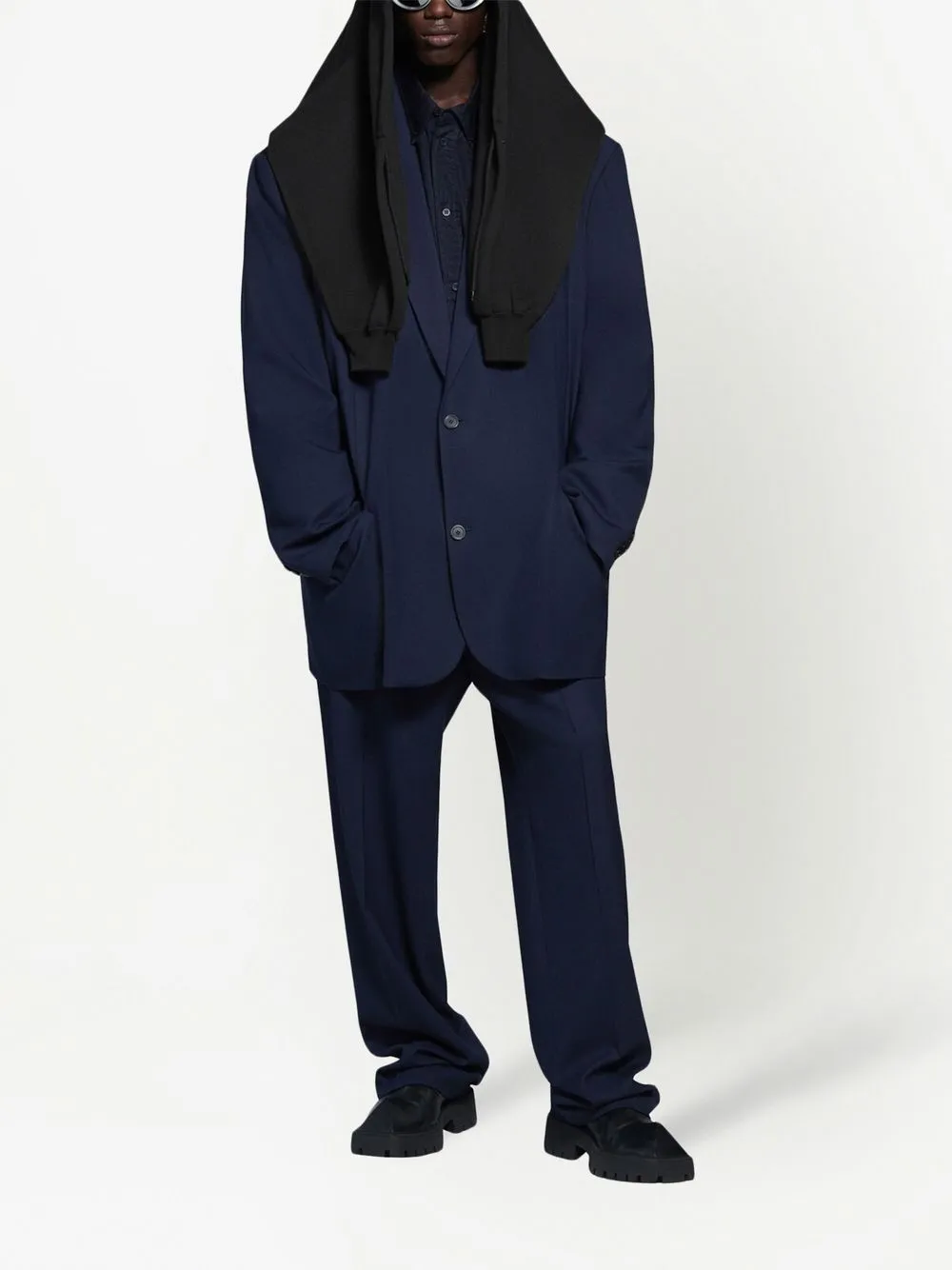 balenciaga light single breasted jacket