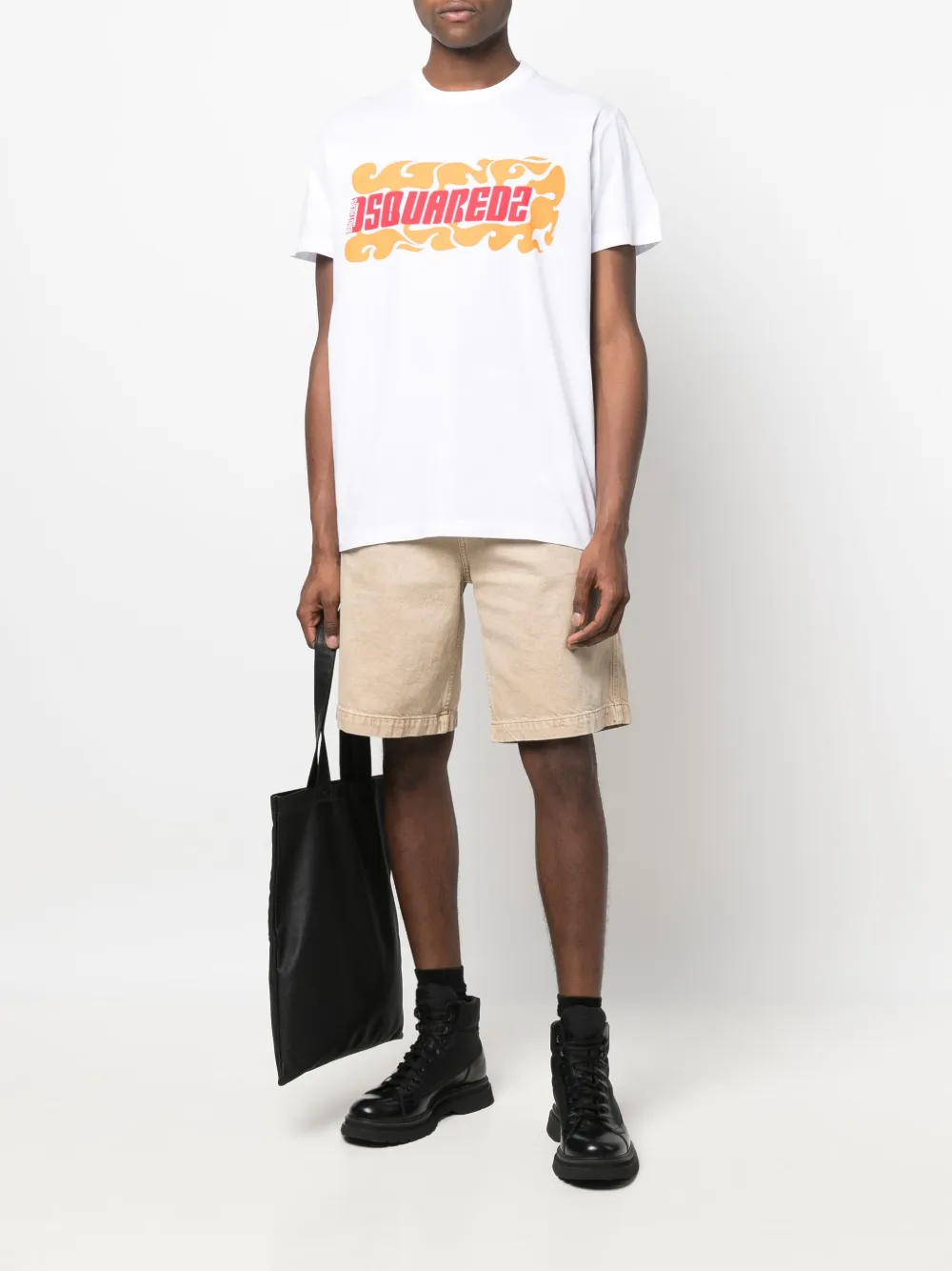 Dsquared2 T-shirt met logoprint - Wit