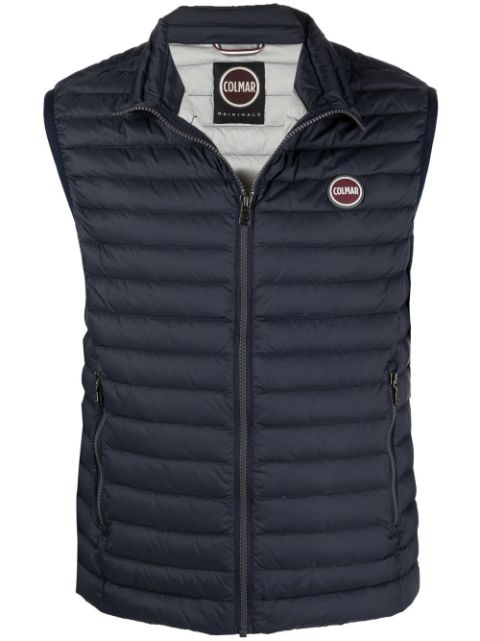 Colmar logo-patch quilted gilet