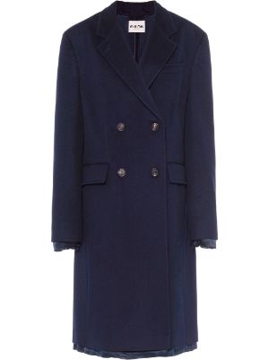 Miu miu navy discount blue wool coat