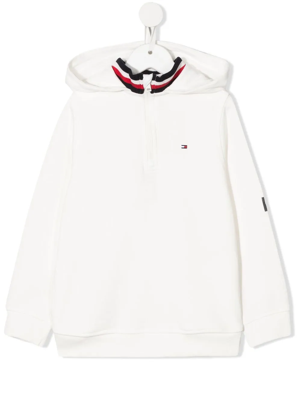 

Tommy Hilfiger Junior TEEN embroidered-logo hoodie - Neutrals