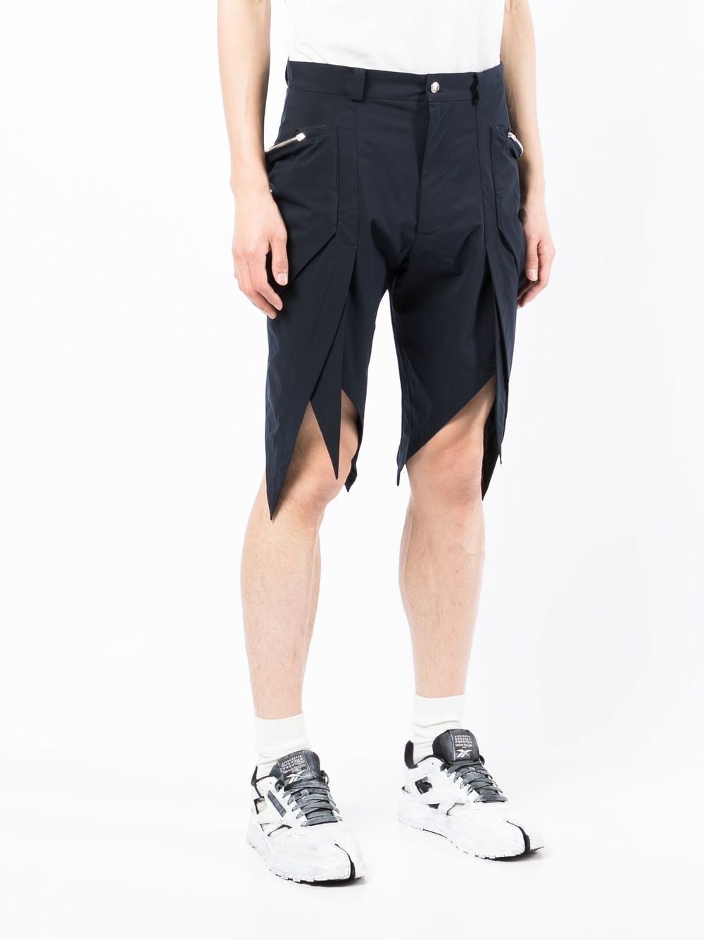 Torino asymmetric shorts