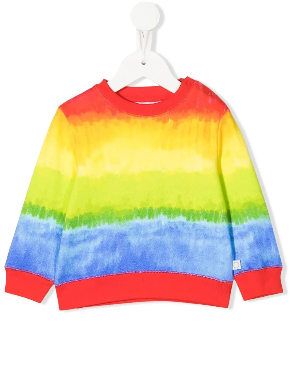 

Stella McCartney Kids colour-block cotton sweatshirt - Red