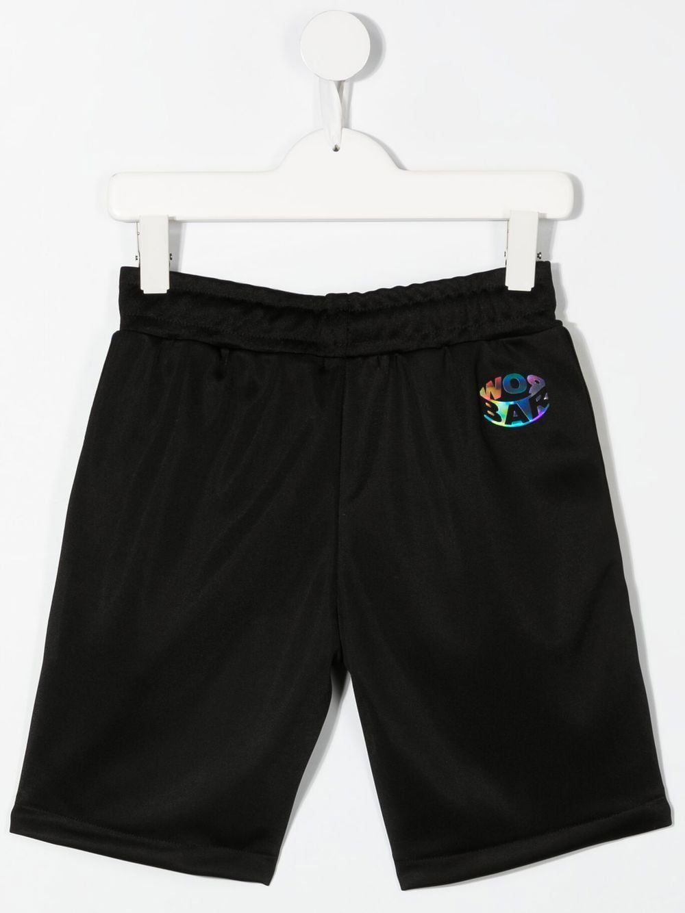 Barrow kids Trainingsshorts met regenboogstreep - Zwart