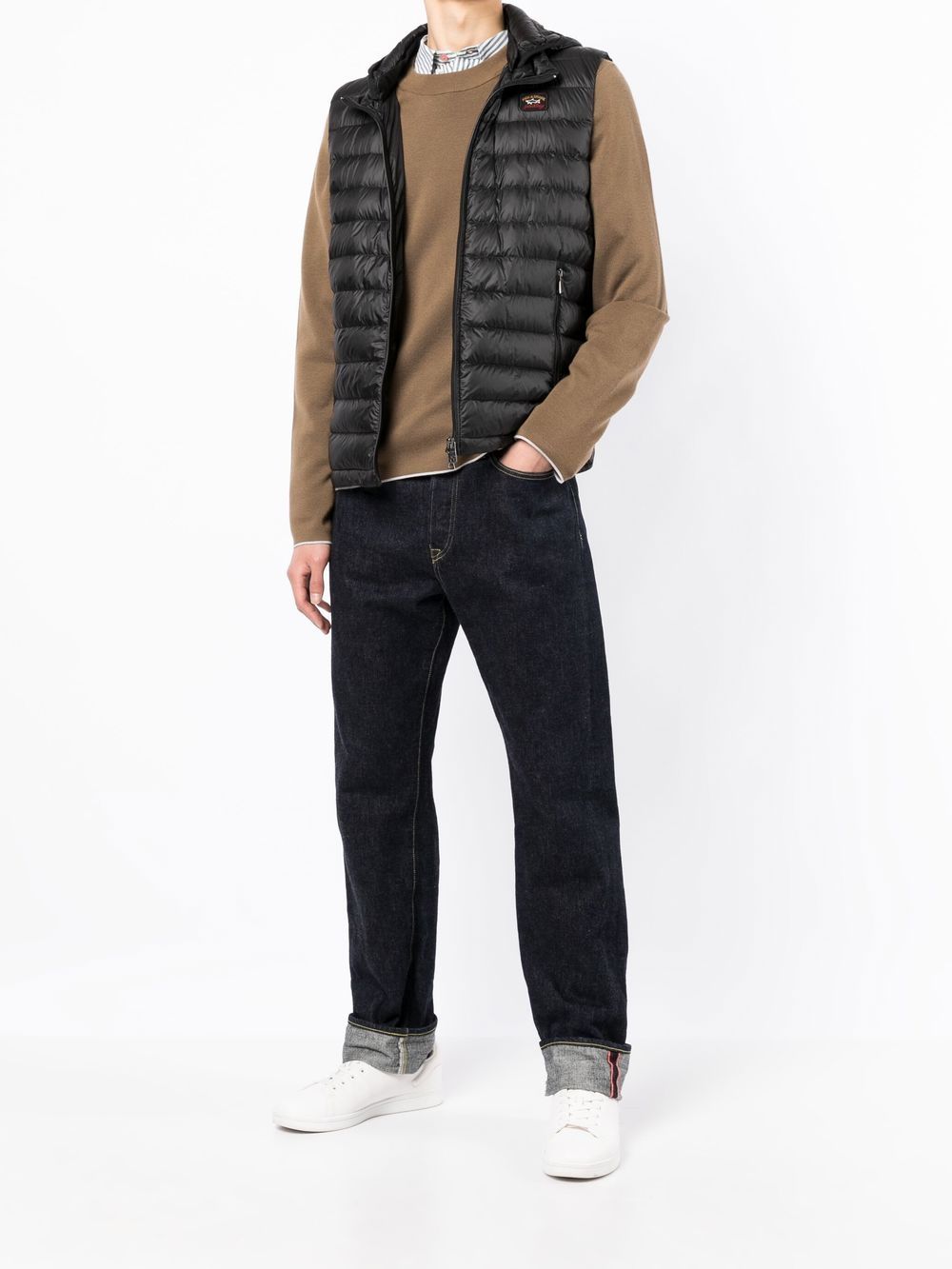 Shop Paul & Shark Ultralight Quilted Gilet In Black
