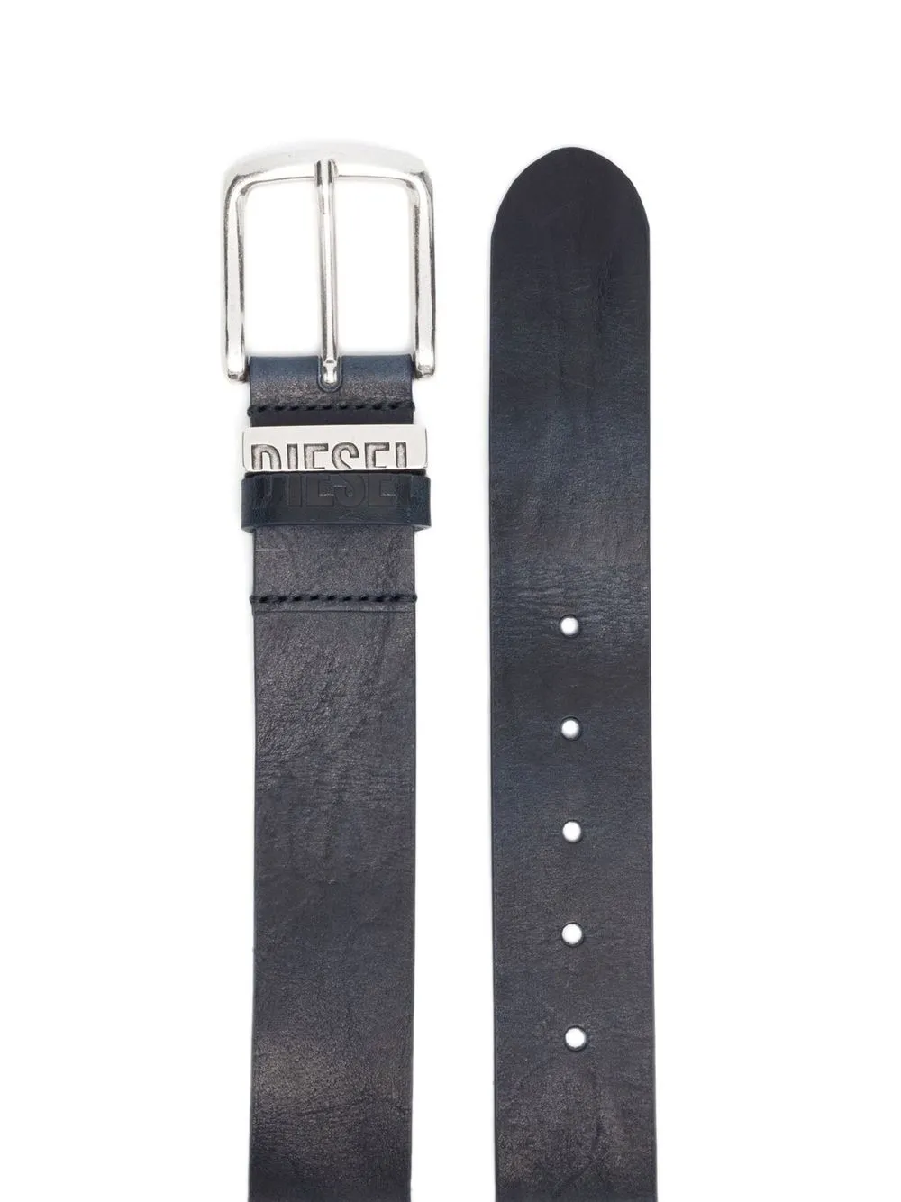 Diesel logo-loop leather buckle belt | Image 2