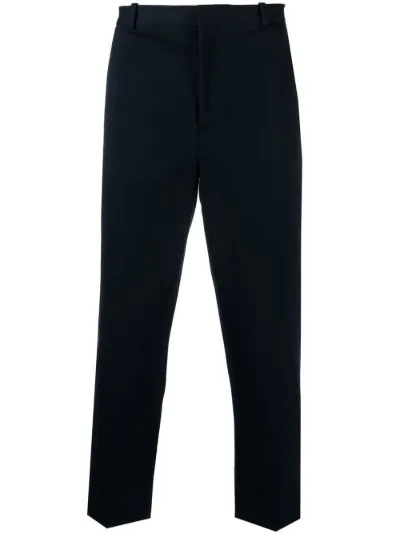 tailored straight-leg trousers 