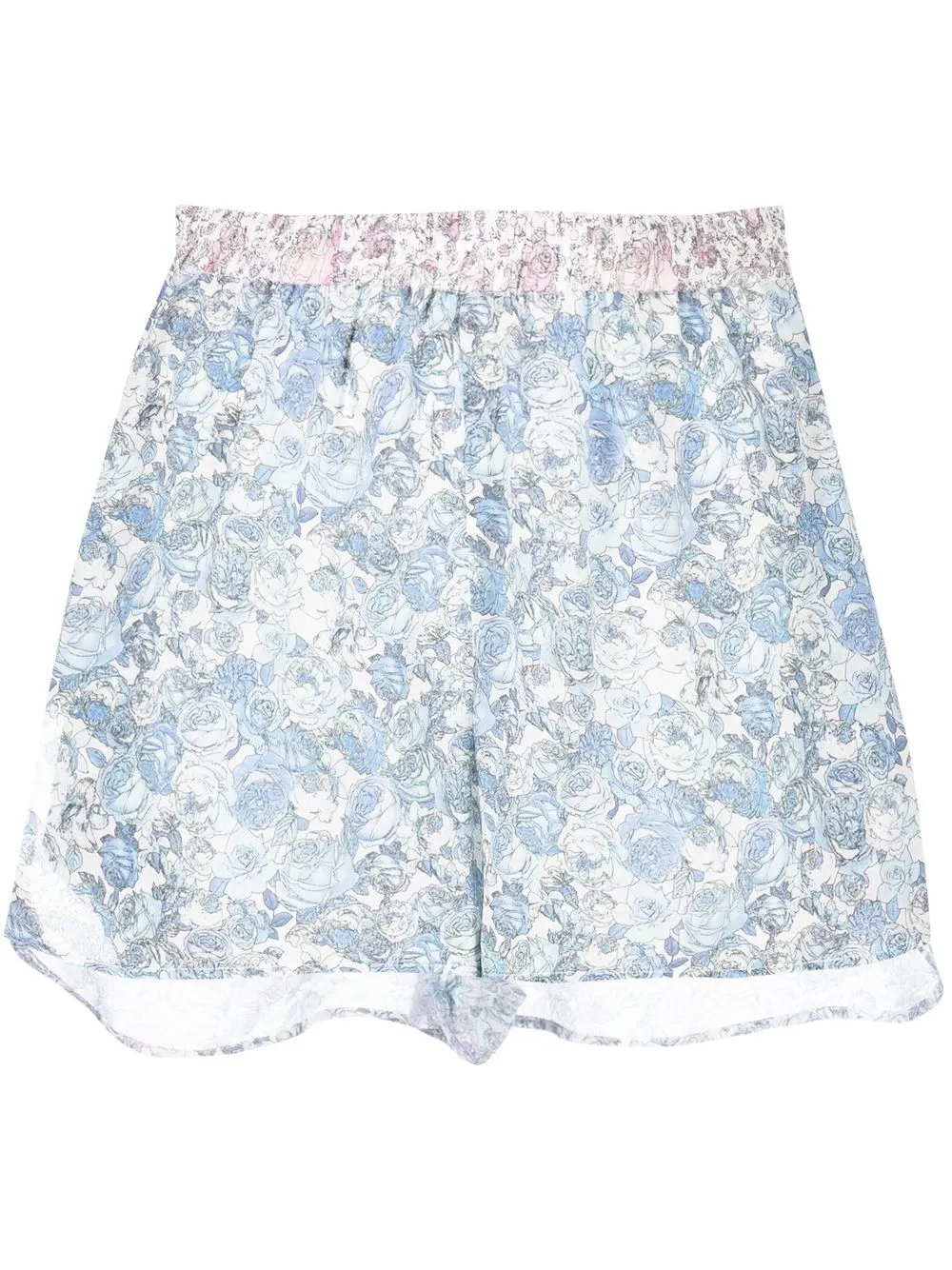 

Giovanni Bedin shorts con estampado floral - Azul