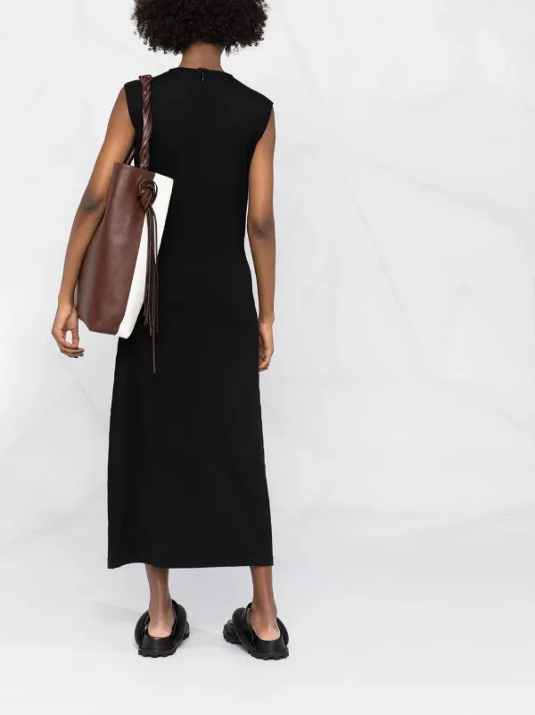 Jil Sander virgin-wool V-neck Dress - Farfetch