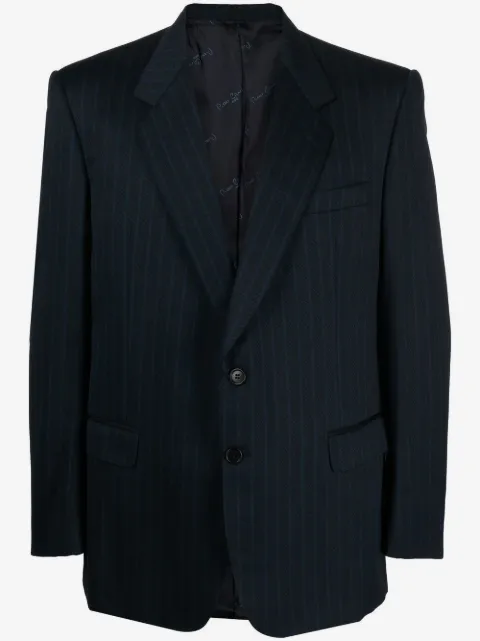 Pierre Cardin Pre-Owned 1990s pinstriped notched lapels blazer