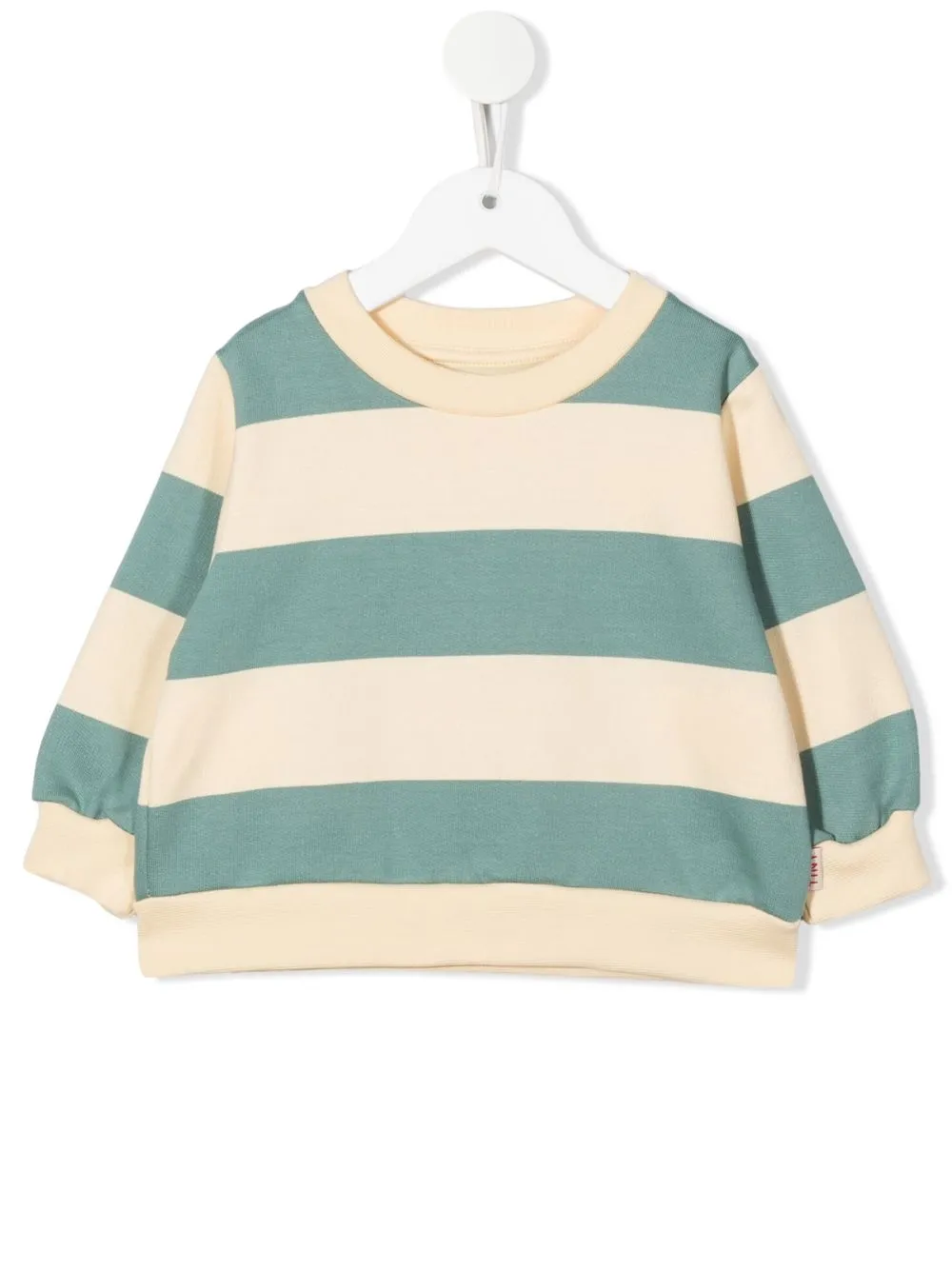 

Tiny Cottons striped round-neck sweatshirt - Neutrals