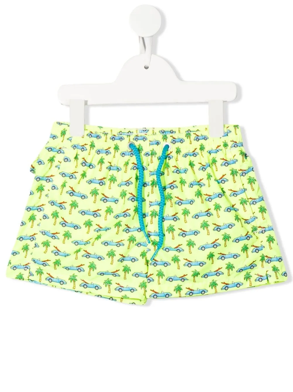 

MC2 Saint Barth Kids shorts de playa con estampado de surf - Amarillo