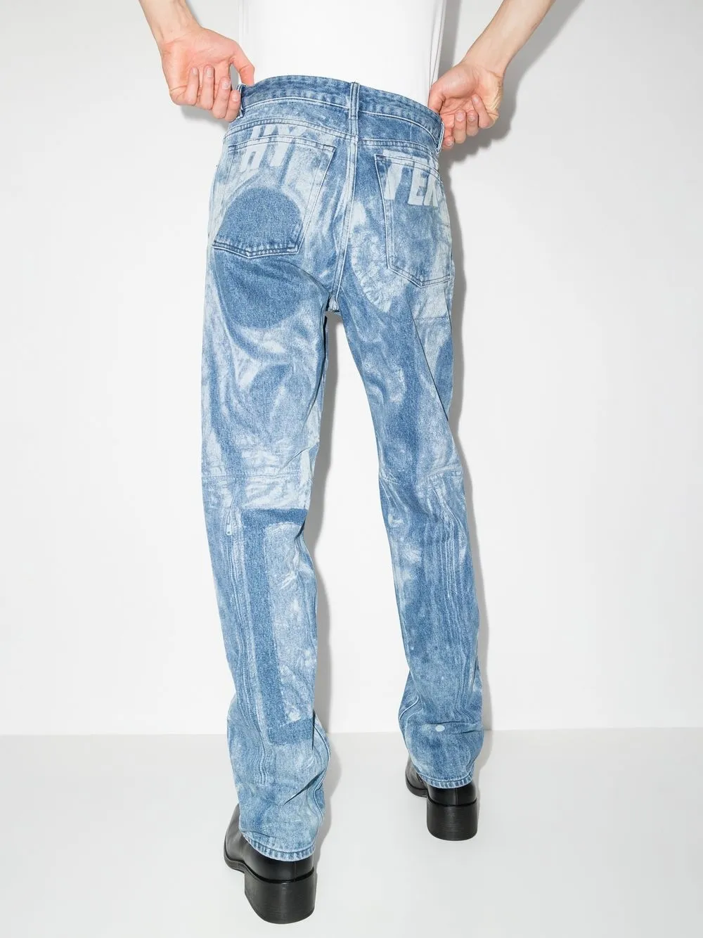Diesel 1955 laser-print straight-leg 