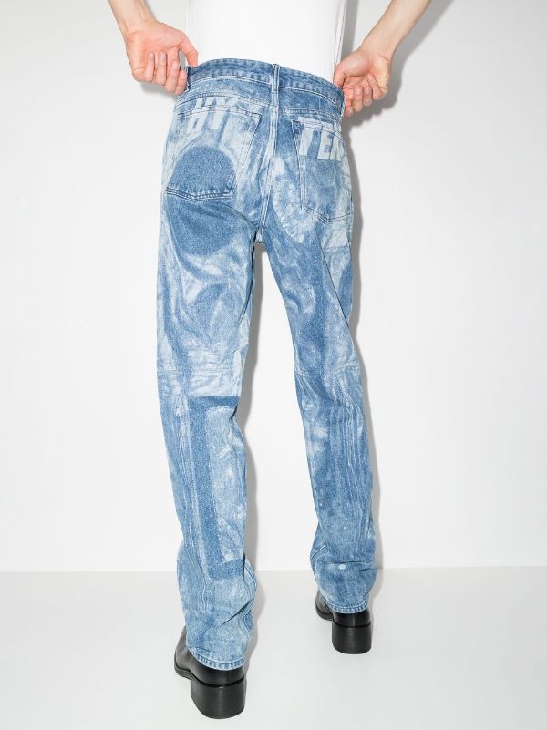 diesel printed jeans