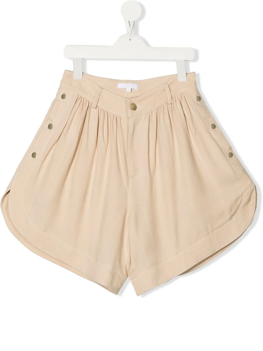 

Chloé Kids press-stud mini shorts - Neutrals