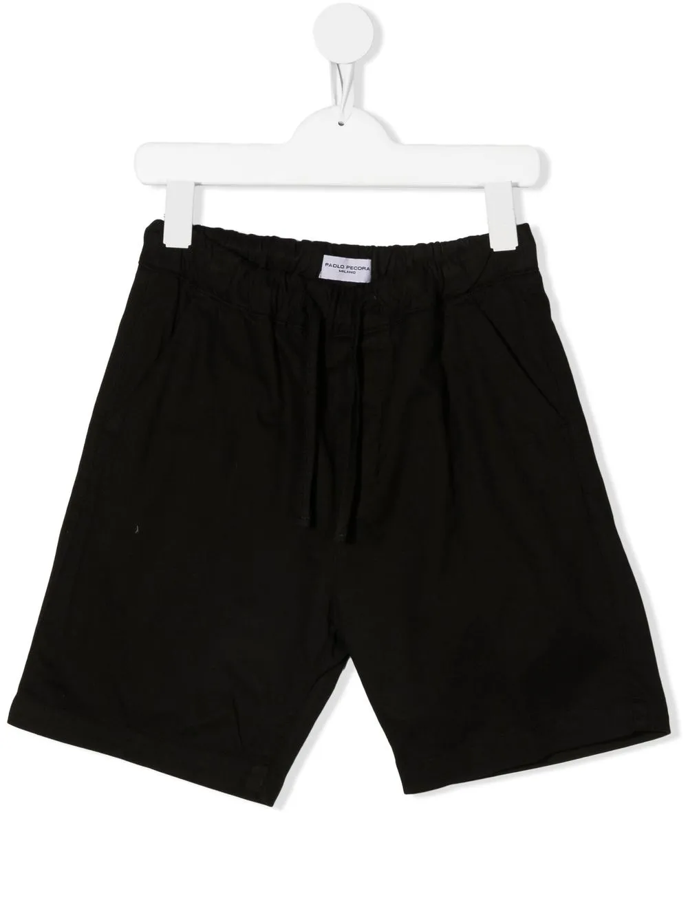 

Paolo Pecora Kids shorts con cordón en la pretina - Negro