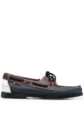 Sebago colour-block leather boat shoes - Blue