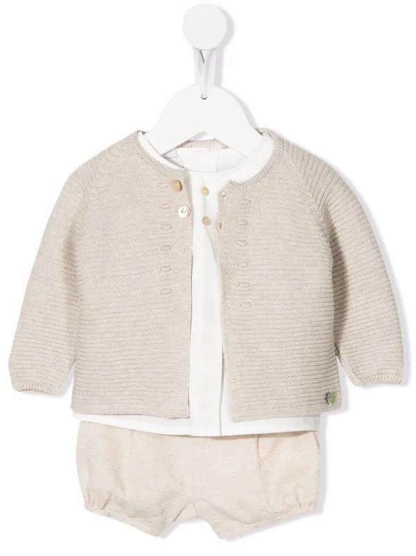 Paz Rodriguez knit-cardigan Short Set 