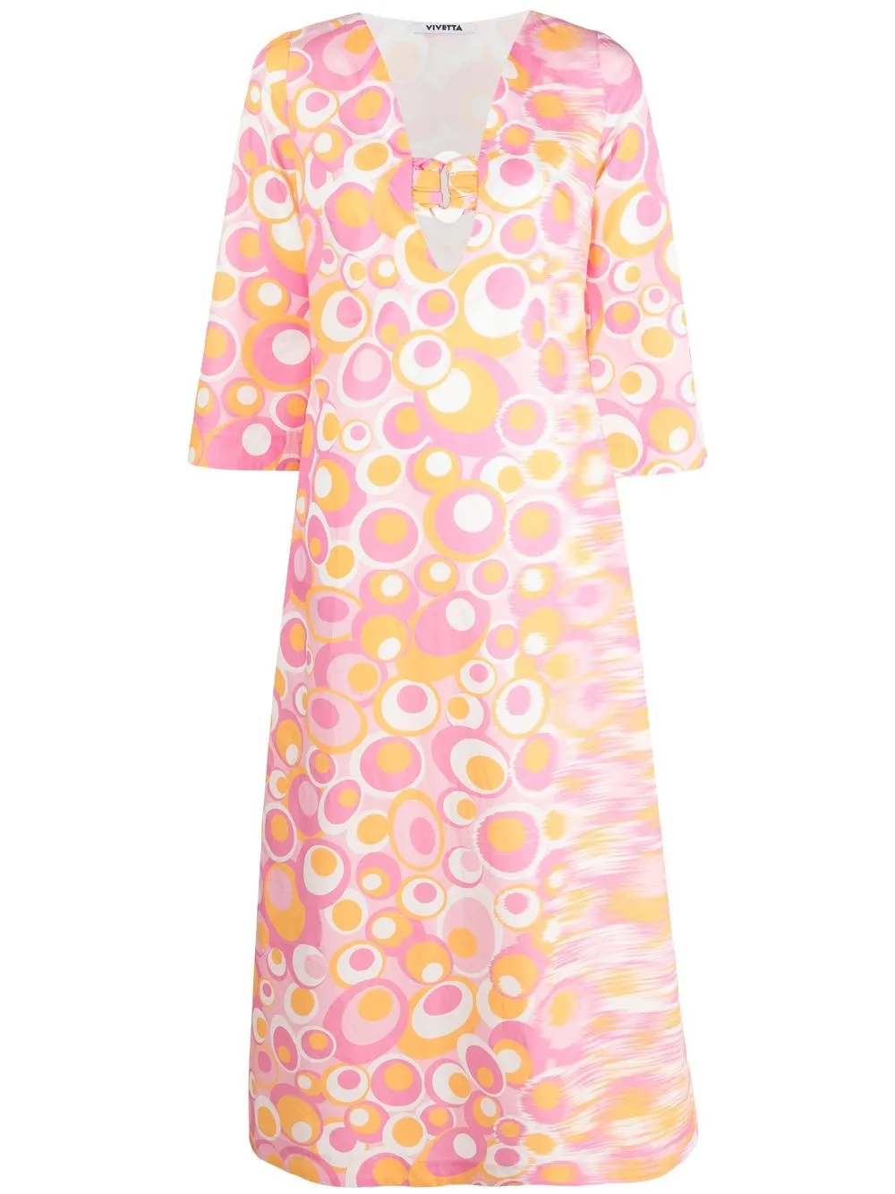 

Vivetta all-over graphic-print dress - Pink