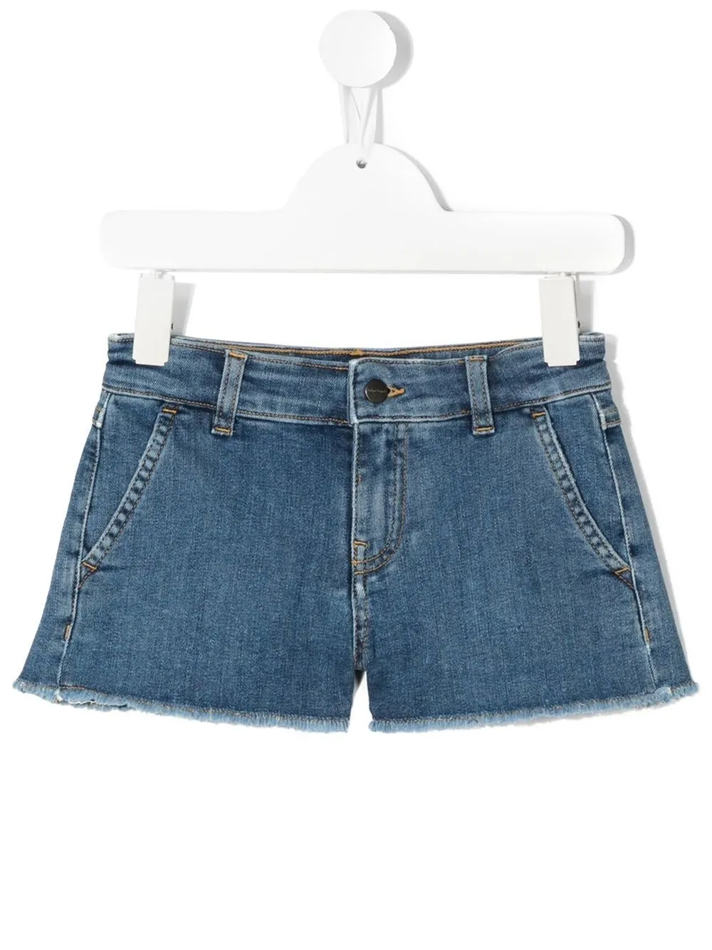 raw-cut denim shorts | Palm Angels Kids 