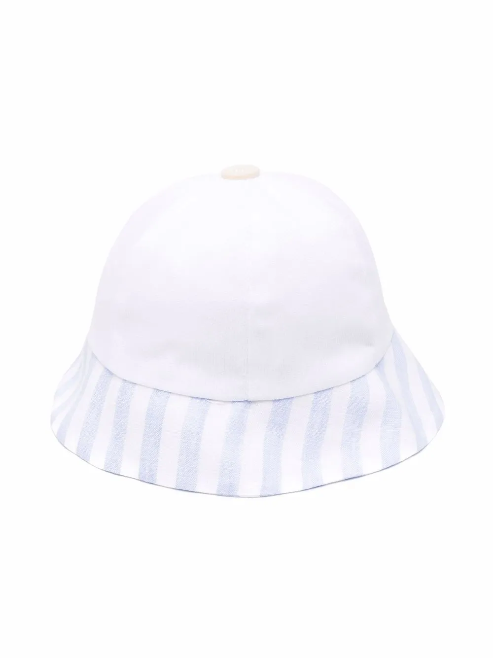 

La Stupenderia gorro de pescador con motivo de rayas - Blanco