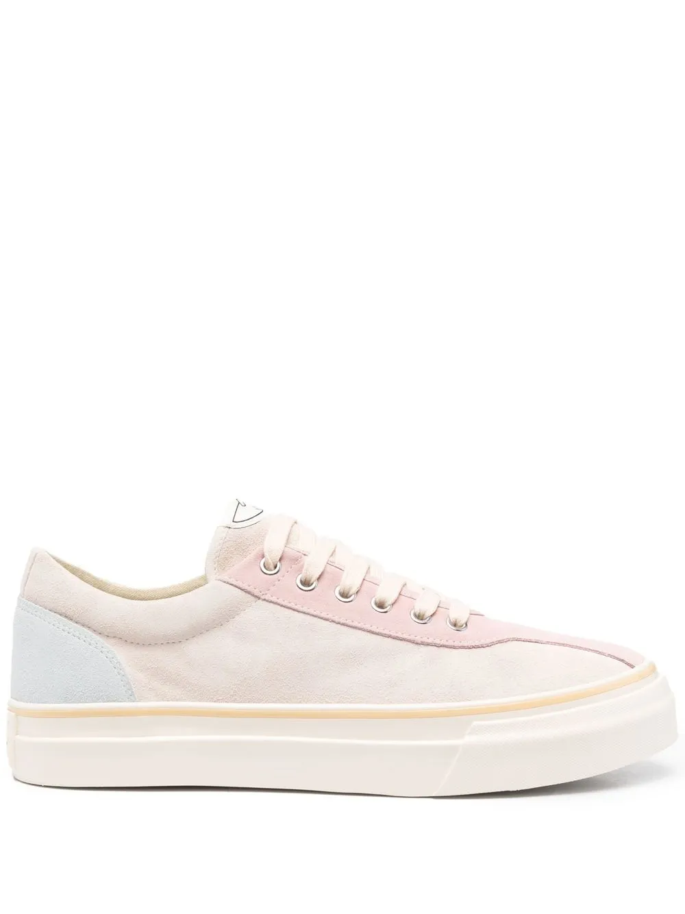 

Stepney Workers Club panelled lace-up trainers - Neutrals