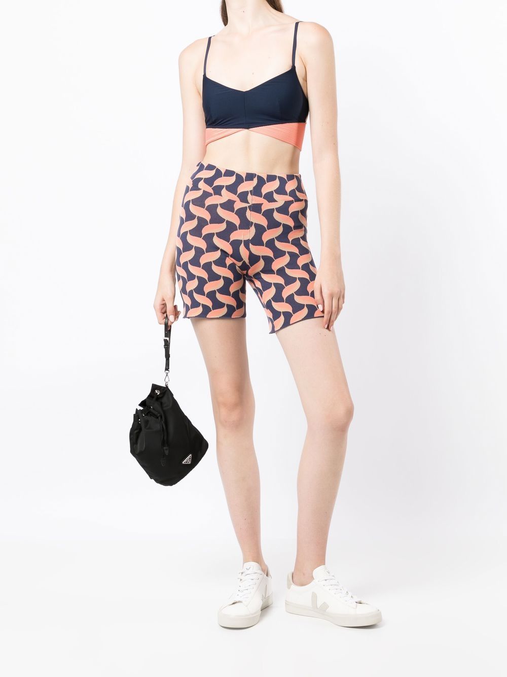 The Upside Shorts met print - Blauw