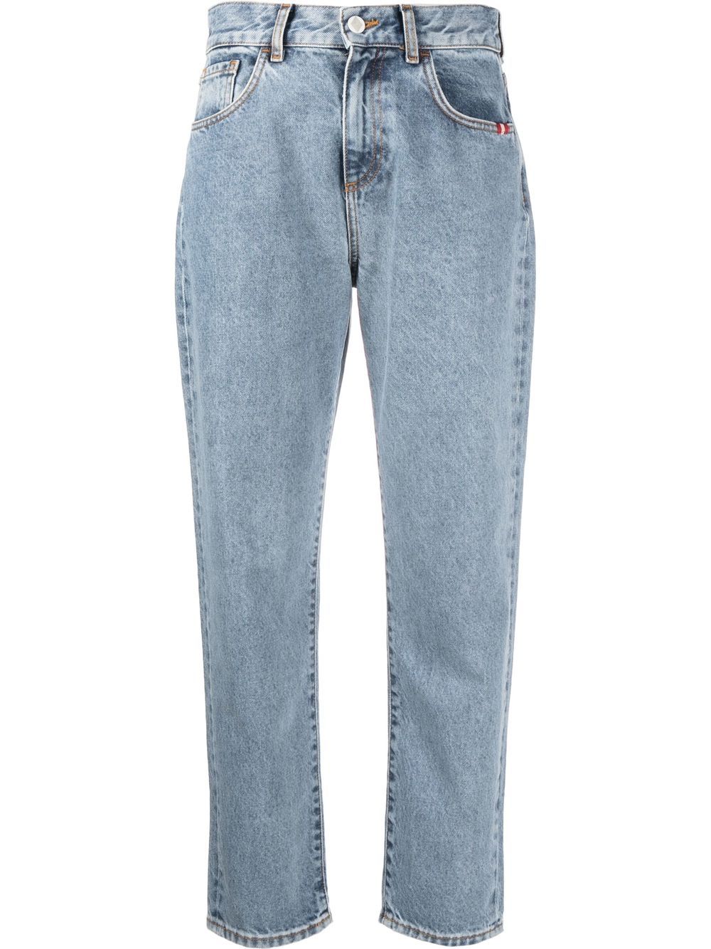 AMISH high-waist tapered jeans - Blue