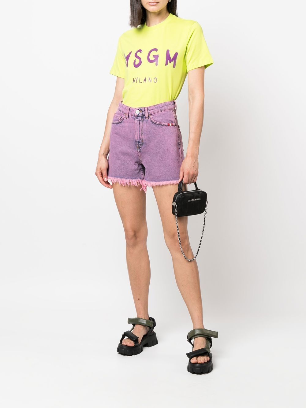 AMISH Denim shorts - Roze