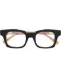 Kuboraum logo embossed glasses - Black