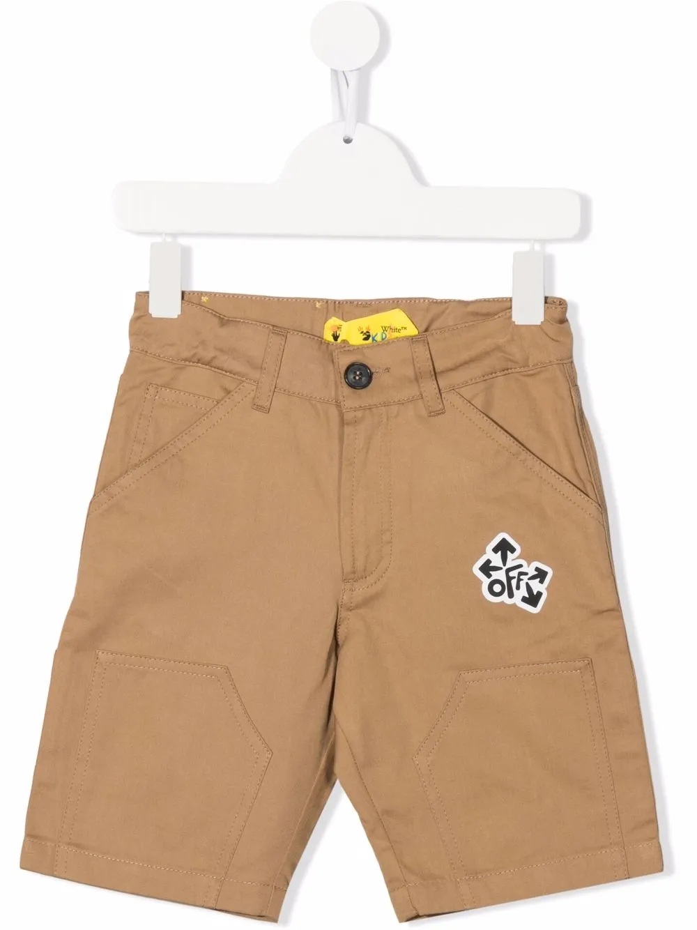 

Off-White Kids shorts con logo estampado - Neutro