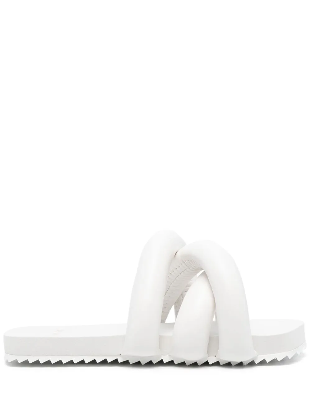 

YUME YUME crossover strap sliders - White