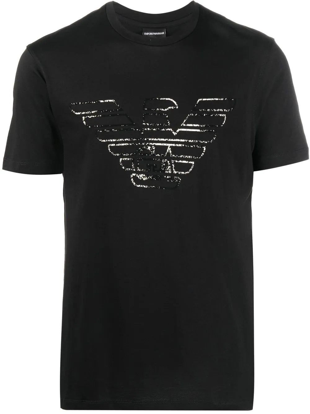 

Emporio Armani playera con logo estampado - Negro