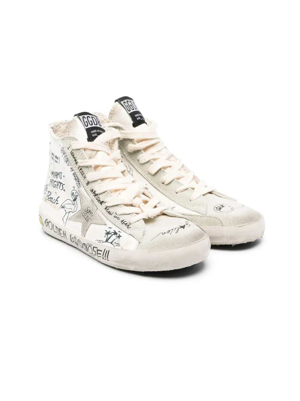 

Golden Goose Kids TEEN Francy high-top sneakers - White