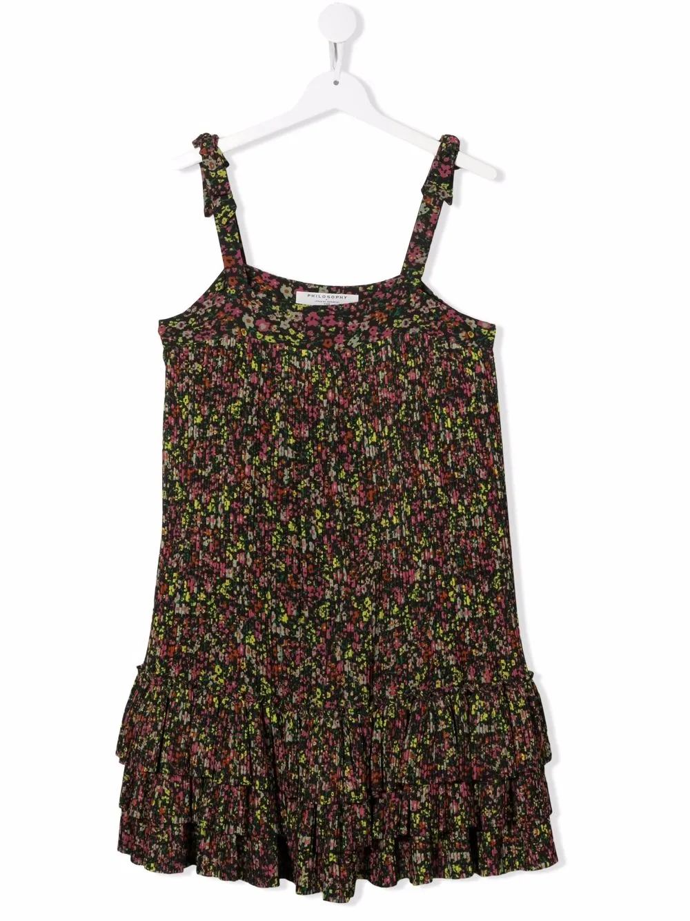 

Philosophy Di Lorenzo Serafini Kids vestido corto con estampado floral - Negro