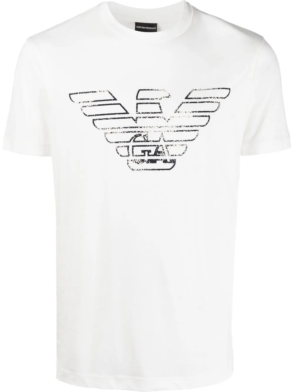 

Emporio Armani playera con logo estampado - Blanco