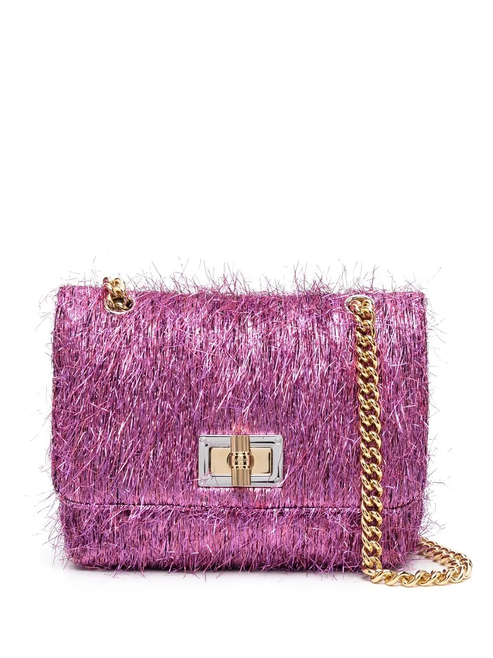 Lurex Happy mini shoulder bag