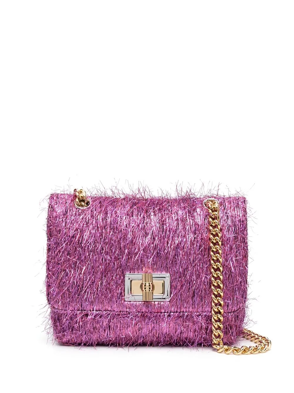 

Lanvin Lurex Happy mini shoulder bag - Pink