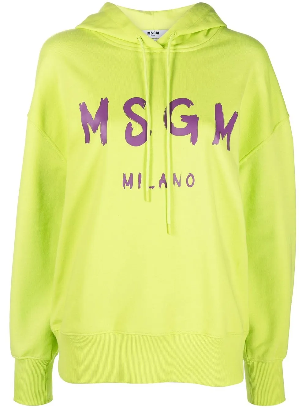 

MSGM hoodie con logo estampado - Verde