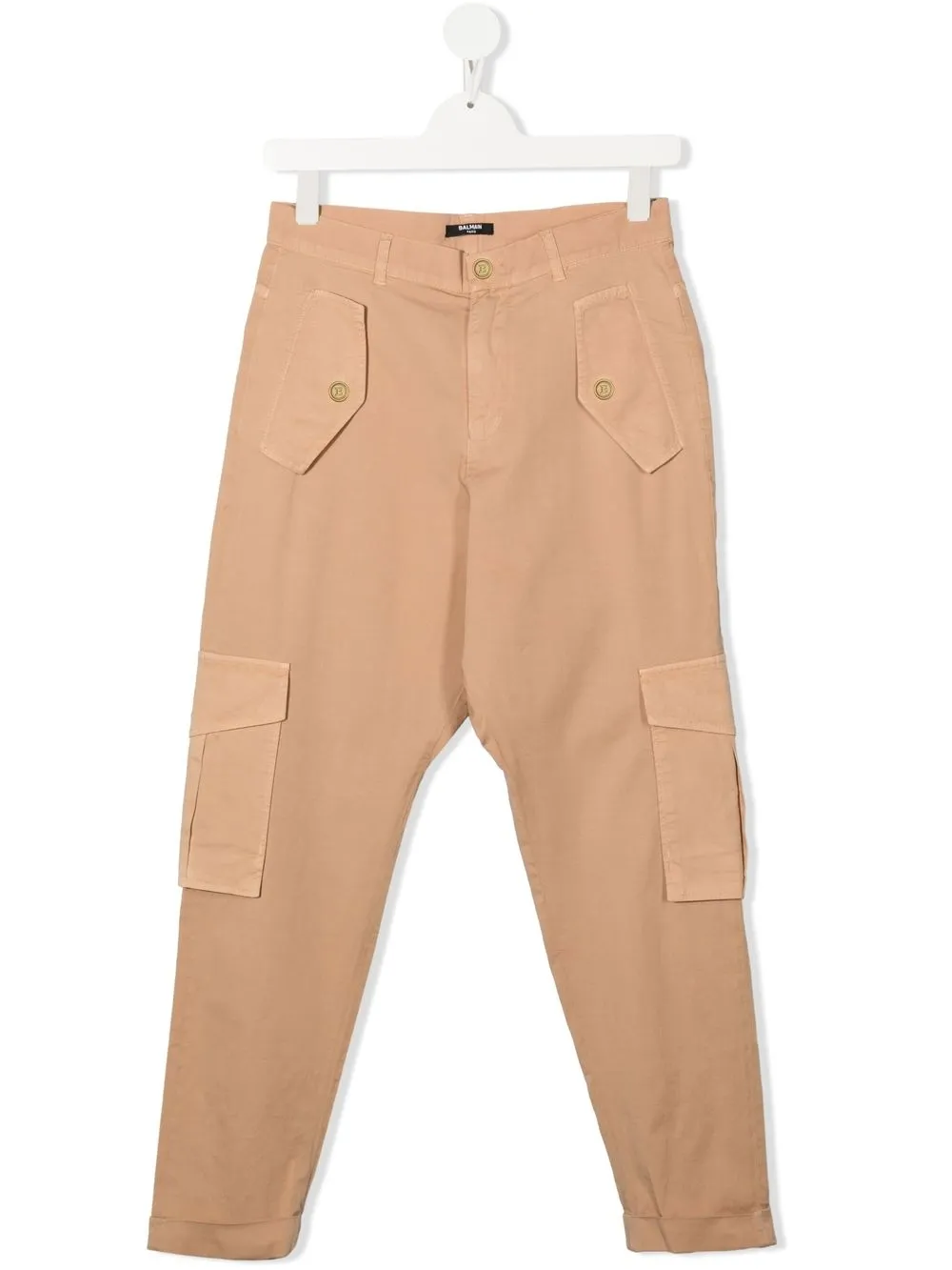 

Balmain Kids tapered cargo trousers - Neutrals