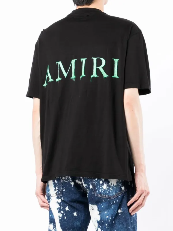 AMIRI Logo Print Crew Neck T-shirt 